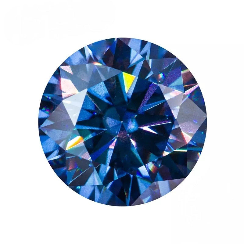 Royal Blue Moissanites - Premium Jewelry from Dazzling Delights - Just $71.21! Shop now at Dazzling Delights