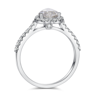 Classic Trillion Cut Halo Moissanite Ring - Premium Jewelry from Dazzling Delights - Just $65.62! Shop now at Dazzling Delights