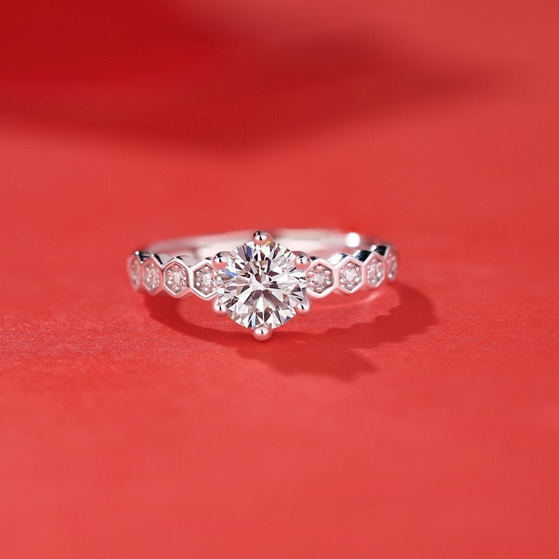 0.5Ct 5mm Moissanite Antique Style Size Adjustable Ring - Premium Jewelry from Dazzling Delights - Just $94.95! Shop now at Dazzling Delights