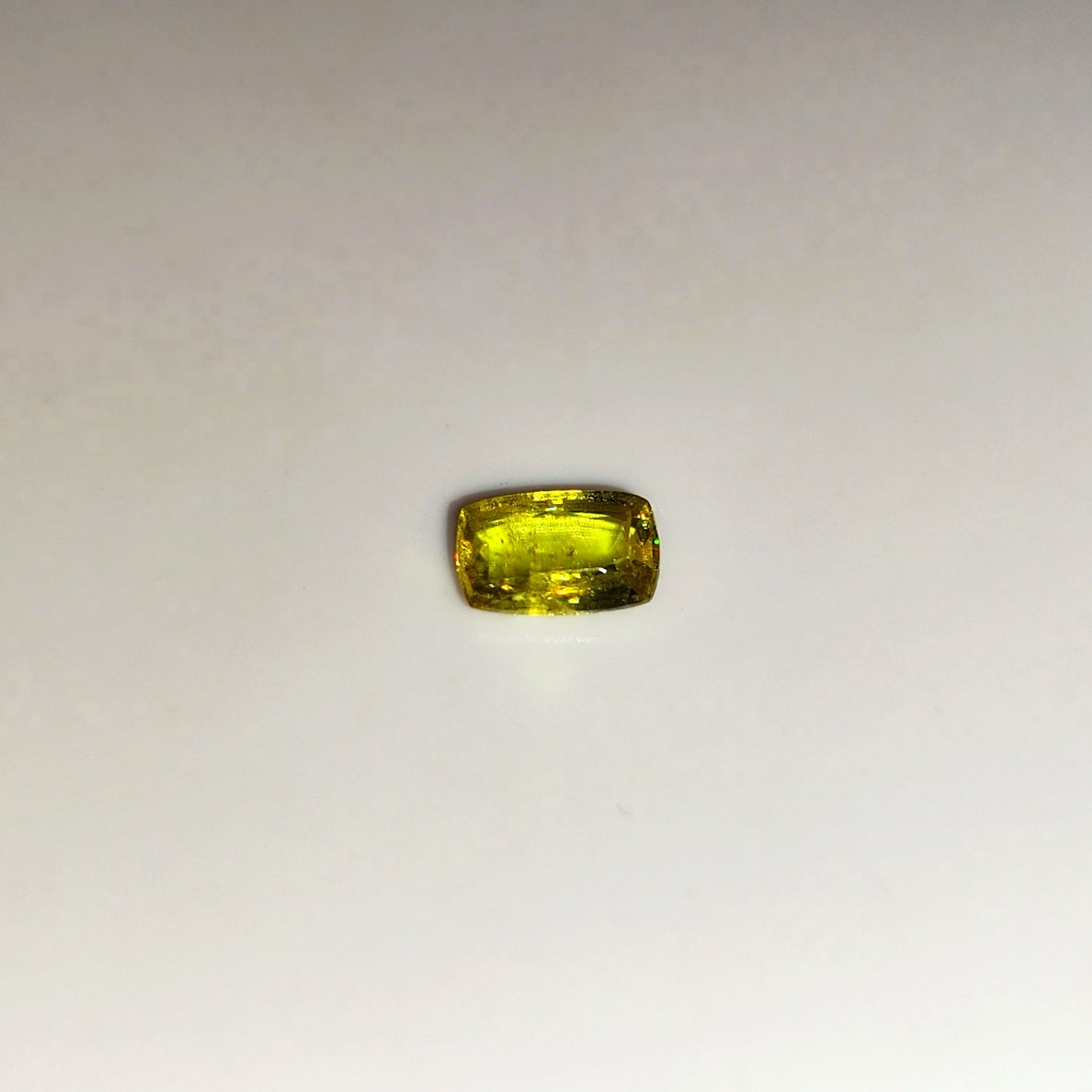 0.88ct Antique Cut Yellowish Green Sphene with Rainbow Fire - Premium Jewelry from Dazzling Delights - Just $21.71! Shop now at Dazzling Delights