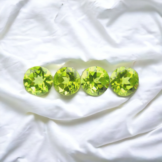 5 Pointer Round Brilliant Cut Peridots - Premium Jewelry from Dazzling Delights - Just $0.38! Shop now at Dazzling Delights