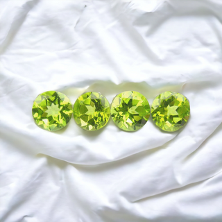 5 Pointer Round Brilliant Cut Peridots - Premium Jewelry from Dazzling Delights - Just $1.95! Shop now at Dazzling Delights